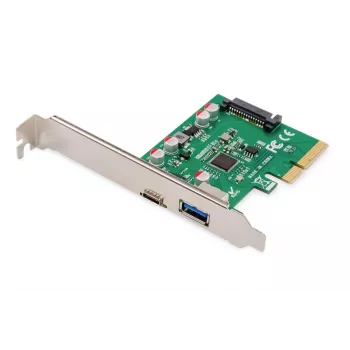 DIGITUS PCIe kaart USB-C + USB-A, kuni 10 Gbit/s