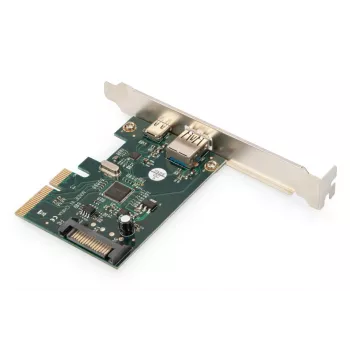 DIGITUS PCIe kaart USB-C + USB-A, kuni 10 Gbit/s