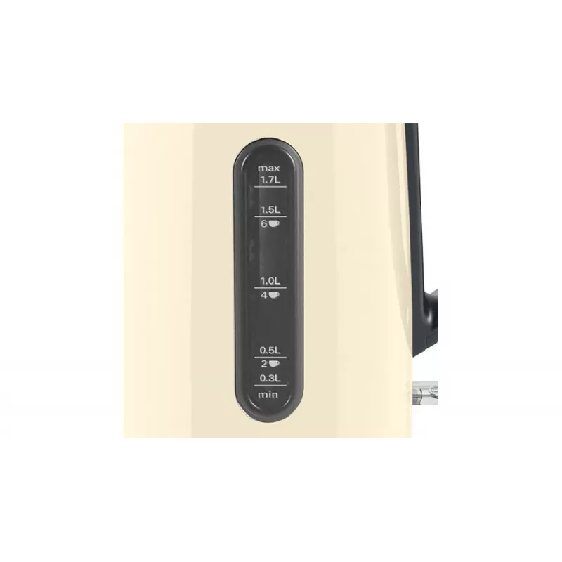 Elektriline veekeetja Bosch TWK4P437 1,7 L, 2400 W, roostevabast terasest korpus, juhtmevaba, beež/must