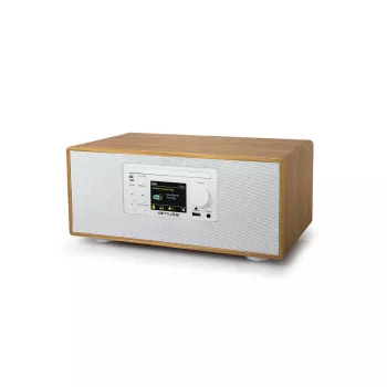 Isiklik raadio Muse M-695 DBTW — DAB/DAB+/FM digitaaltuuner, 2,8-tolline TFT, 60W RMS, AC/DC, puit/valge