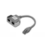 DIGITUS CAT 5e patch-kaabli adapter 2x RJ45 emane kuni 1x RJ45 isane 0,19 m