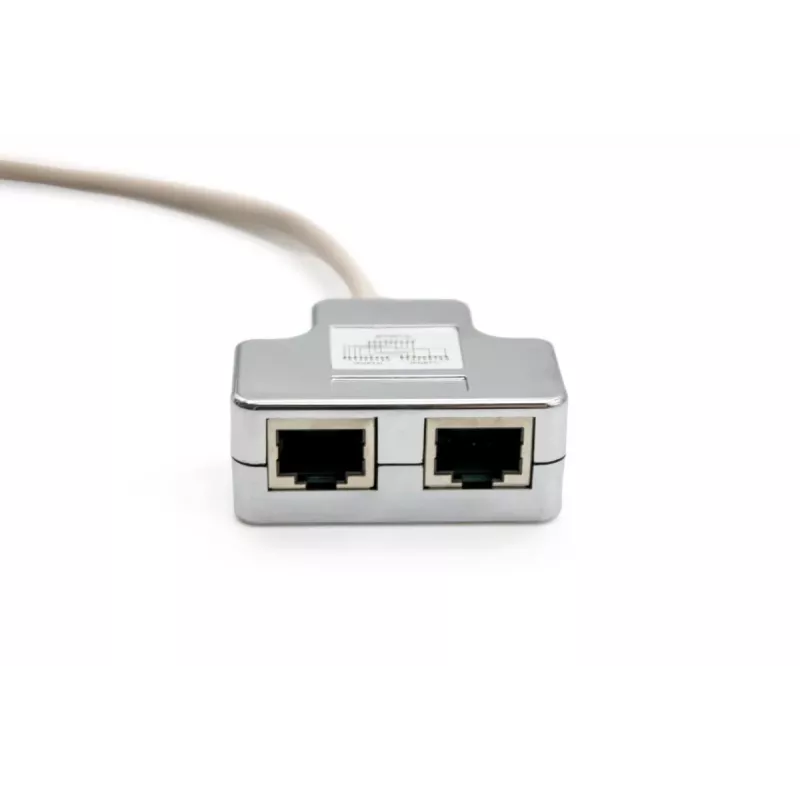 DIGITUS CAT 5e patch-kaabli adapter 2x RJ45 emane kuni 1x RJ45 isane 0,19 m