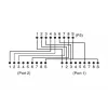 DIGITUS CAT 5e patch-kaabli adapter 2x RJ45 emane kuni 1x RJ45 isane 0,19 m