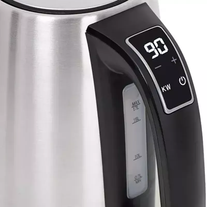 Elektriline veekeetja Adler AD 1340 1,7 L 2200 W Must Hõbedane