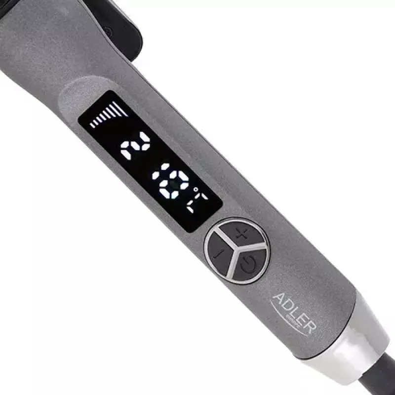 Lokirull Adler AD 2114 — 60 W keraamiline silinder 2,5 cm, 12 temperatuuritaset, 110–210°C, 1,8 m pöörlev juhe