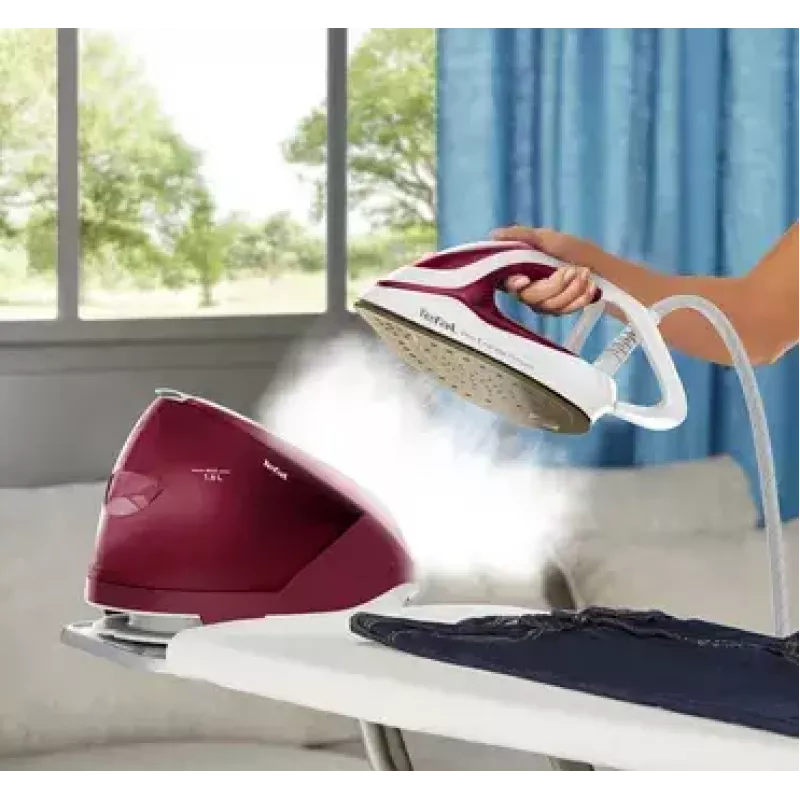 Tefal GV9220 aurutriikimisjaam 2600 W Durilium AirGlide Autoclean tallaga Burgundia, Valge