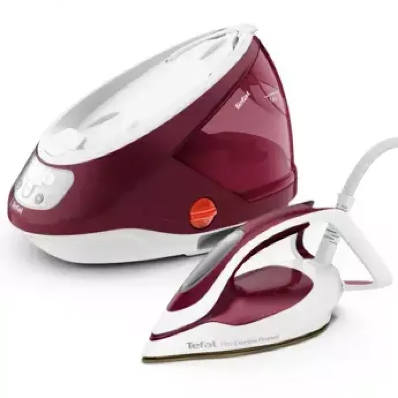 Tefal GV9220 aurutriikimisjaam 2600 W Durilium AirGlide Autoclean tallaga Burgundia, Valge
