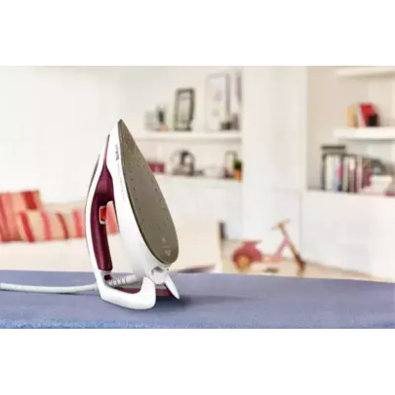 Tefal GV9220 aurutriikimisjaam 2600 W Durilium AirGlide Autoclean tallaga Burgundia, Valge