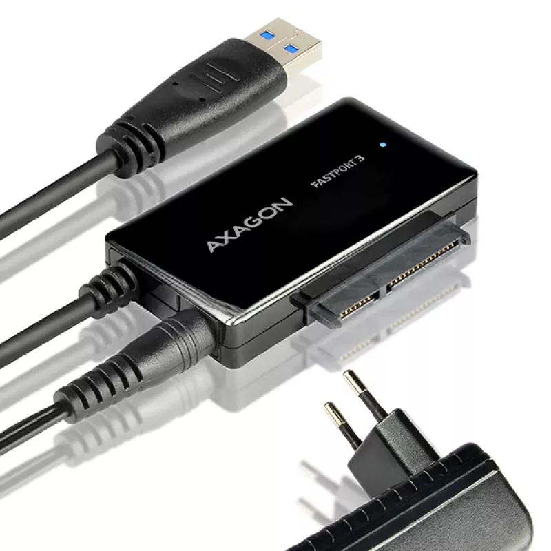 Axagon ADSA-FP3 USB 3.0 - SATA 6G adapter kõigi SATA ketaste ja draivide ühendamiseks