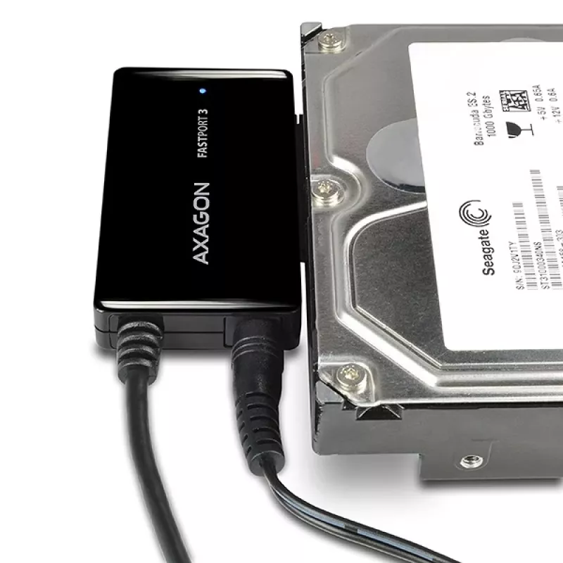 Axagon ADSA-FP3 USB 3.0 - SATA 6G adapter kõigi SATA ketaste ja draivide ühendamiseks