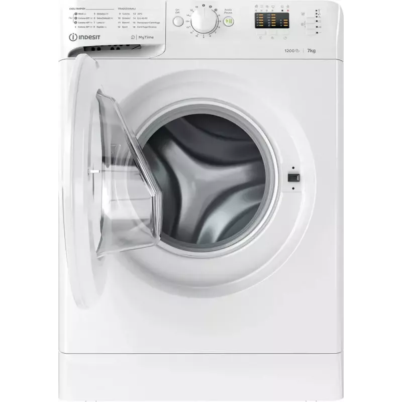 Eestlaaditav pesumasin Indesit MTWA 71252 W IT — 7 kg, 1200 p/min, E-klass, valge
