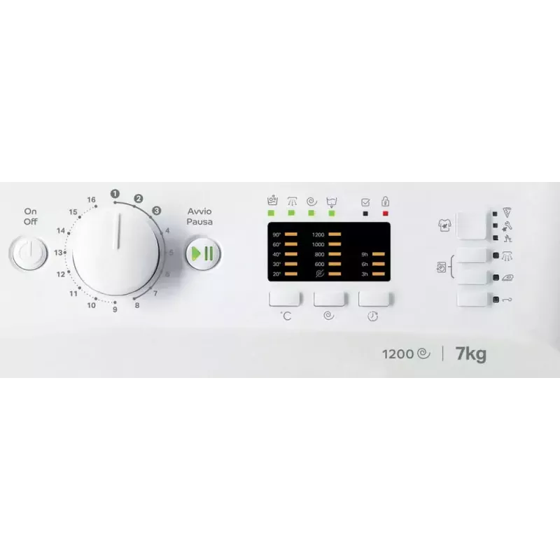 Eestlaaditav pesumasin Indesit MTWA 71252 W IT — 7 kg, 1200 p/min, E-klass, valge