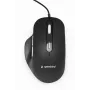 GEMBIRD optiline LED hiir MUS-6B-02 juhtmega USB - 6 nupuga ratas must