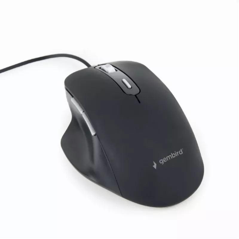 GEMBIRD optiline LED hiir MUS-6B-02 juhtmega USB - 6 nupuga ratas must