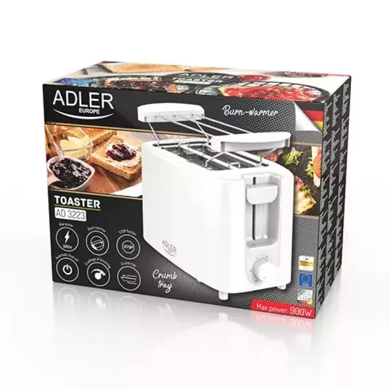Röster Adler AD 3223 2 viilu 750 W Valge