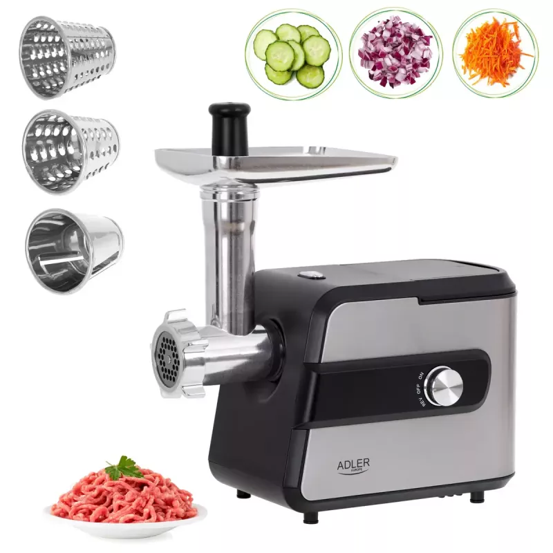 Mincer Adler AD 4813 2000 W Must Silver