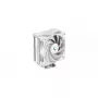 Õhkjahuti DeepCool AK400 WH — 4×6 mm vasest soojustorud, 120 mm FDB-ventilaator, 1850 p/min, 66,47 CFM, ühildub LGA 1700 ja levinud Inteli/AMD pesadega, valge
