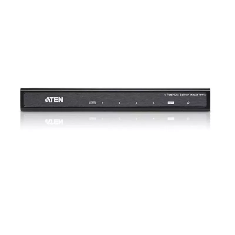 ATEN 4-pordiline HDMI heli/video jaotur 4Kx2K, HDMI, 4x HDMI, 4096 x 2160 pikslit, must, 4K Ultra HD, 15 m