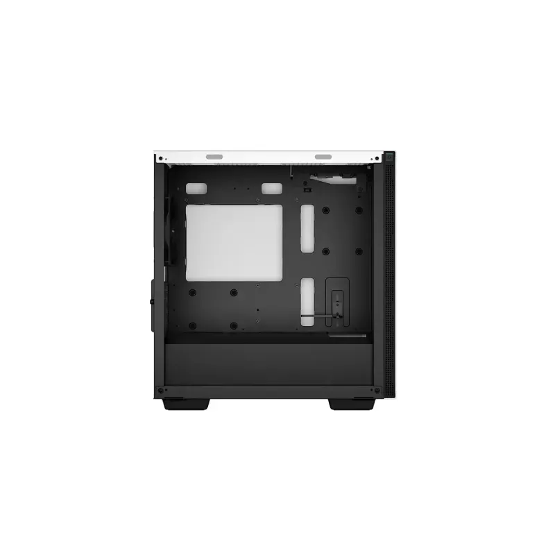 Arvuti korpus DeepCool CH370 WH Mini Tower — valge, micro ATX/Mini-ITX, karastatud klaas, RGB ventilaatorid, 2x 3,5-tollist pesa, 3x 2,5-tollist pesa, GPU kuni 320 mm
