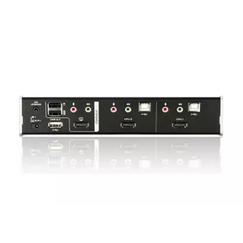 ATEN 2-pordiline USB HDMI KVM-lüliti heli ja USB 2.0 jaoturiga (KVM-kaablid kaasas)