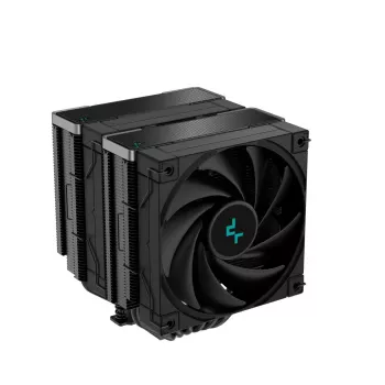 Õhujahuti DeepCool AK620 ZERO DARK 12 cm Must, 6 soojustoru, 2x120 mm PWM ventilaatorit, TDP 260 W, Kõrgus 160 mm