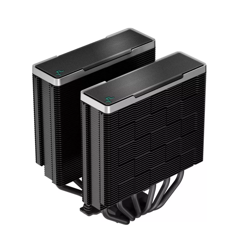 Õhujahuti DeepCool AK620 ZERO DARK 12 cm Must, 6 soojustoru, 2x120 mm PWM ventilaatorit, TDP 260 W, Kõrgus 160 mm