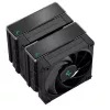 Õhujahuti DeepCool AK620 ZERO DARK 12 cm Must, 6 soojustoru, 2x120 mm PWM ventilaatorit, TDP 260 W, Kõrgus 160 mm