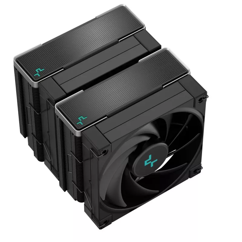 Õhujahuti DeepCool AK620 ZERO DARK 12 cm Must, 6 soojustoru, 2x120 mm PWM ventilaatorit, TDP 260 W, Kõrgus 160 mm