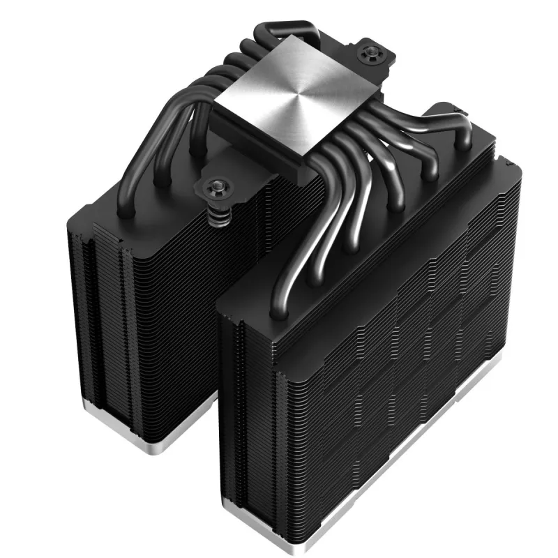 Õhujahuti DeepCool AK620 ZERO DARK 12 cm Must, 6 soojustoru, 2x120 mm PWM ventilaatorit, TDP 260 W, Kõrgus 160 mm