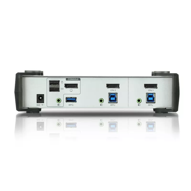 ATEN 2-pordiline USB 3.1 Gen 1 DisplayPort 1.1 KVMP™ lüliti kõlariga (KVM-kaablid kaasas)