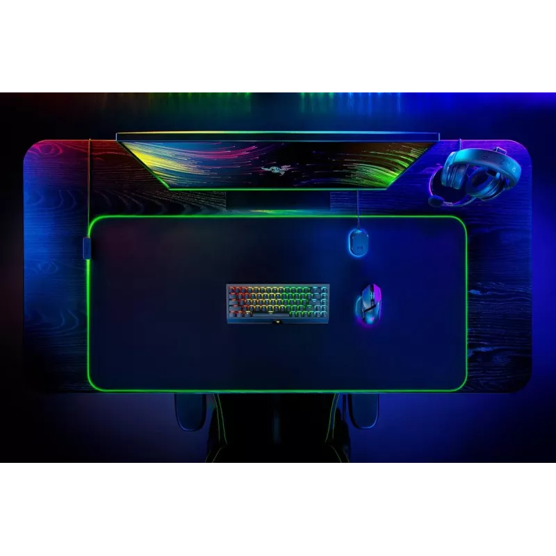 RAZER Goliathus Chroma 3xl - Pehme mänguhiirematt Chroma RGB valgustusega - Must