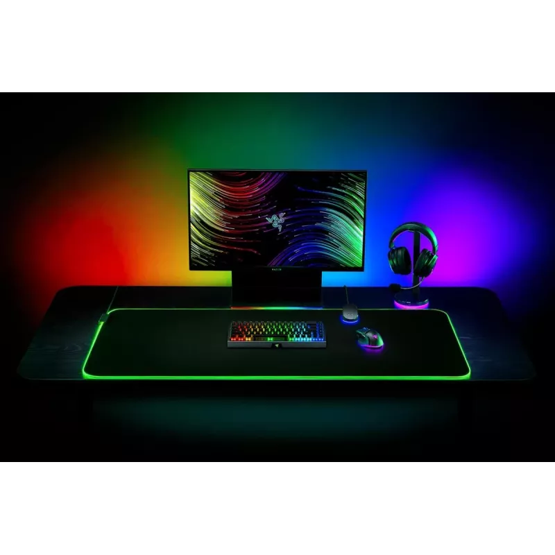 RAZER Goliathus Chroma 3xl - Pehme mänguhiirematt Chroma RGB valgustusega - Must