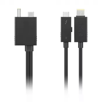 Lenovo 4X91K16970 Thunderbolt kaabel 0.7 m 40 Gbit/s Must