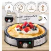 Pannkoogimasin Adler AD 3058 1600 W Must Roostevaba teras