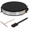Pannkoogimasin Adler AD 3058 1600 W Must Roostevaba teras