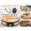 Pannkoogimasin Adler AD 3058 1600 W Must Roostevaba teras