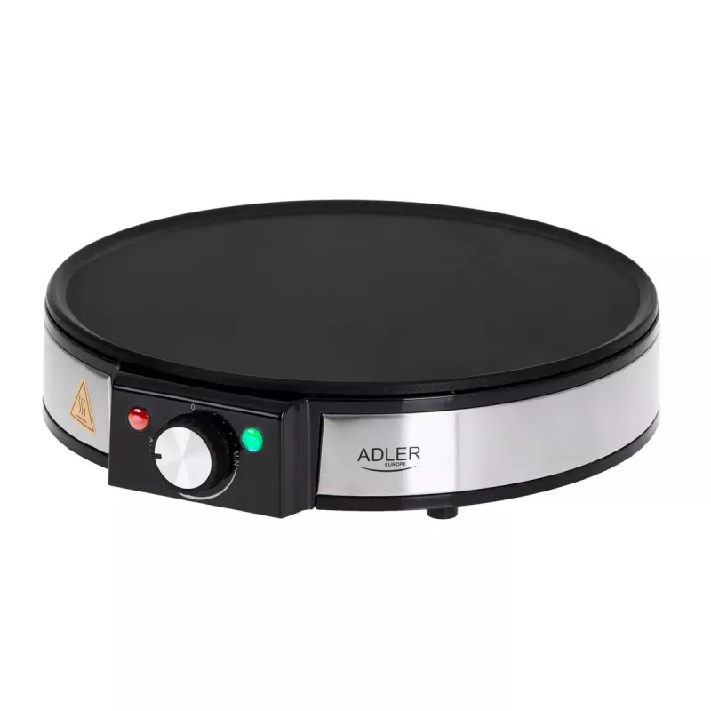 Pannkoogimasin Adler AD 3058 1600 W Must Roostevaba teras