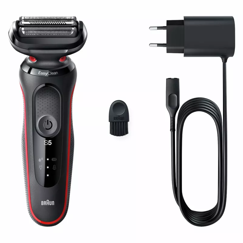Braun Series 5 50-R1000s Habemenuga Must, Punane