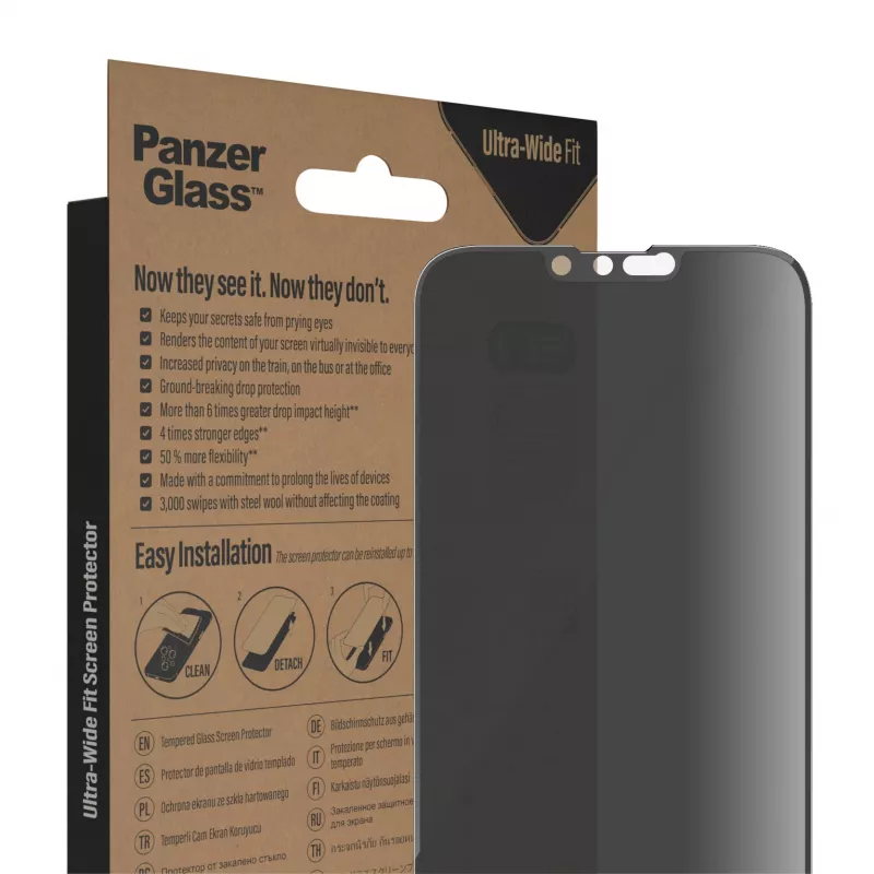 Privaatsusekraani kaitse PanzerGlass Apple iPhone 14 Plus 13 Pro Max kriimustus- ja löögikindel