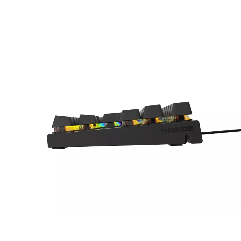 GENESIS Thor 303 TKL klaviatuur mängimiseks USB QWERTY Must RGB LED