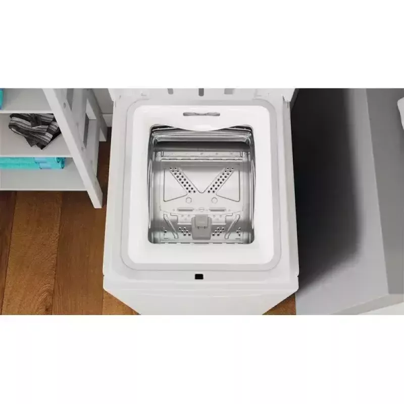 Pealtlaetav pesumasin INDESIT BTW S60400 EU/N — 6 kg, 1000 p/min, energiaklass C, valge