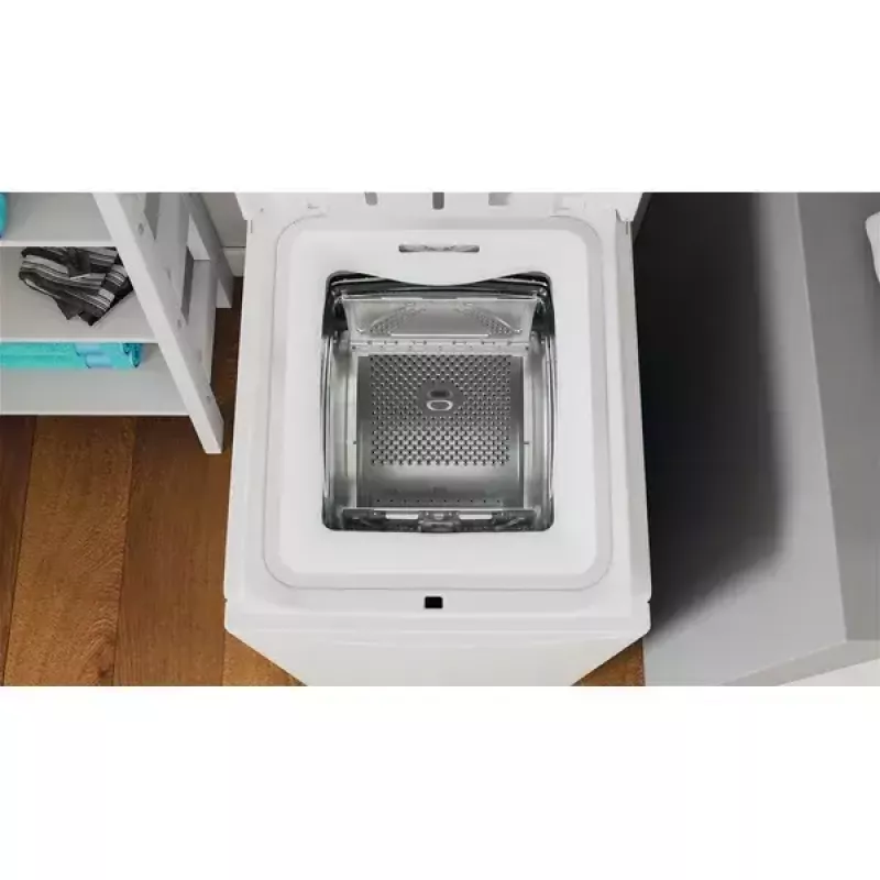Pealtlaetav pesumasin INDESIT BTW S60400 EU/N — 6 kg, 1000 p/min, energiaklass C, valge
