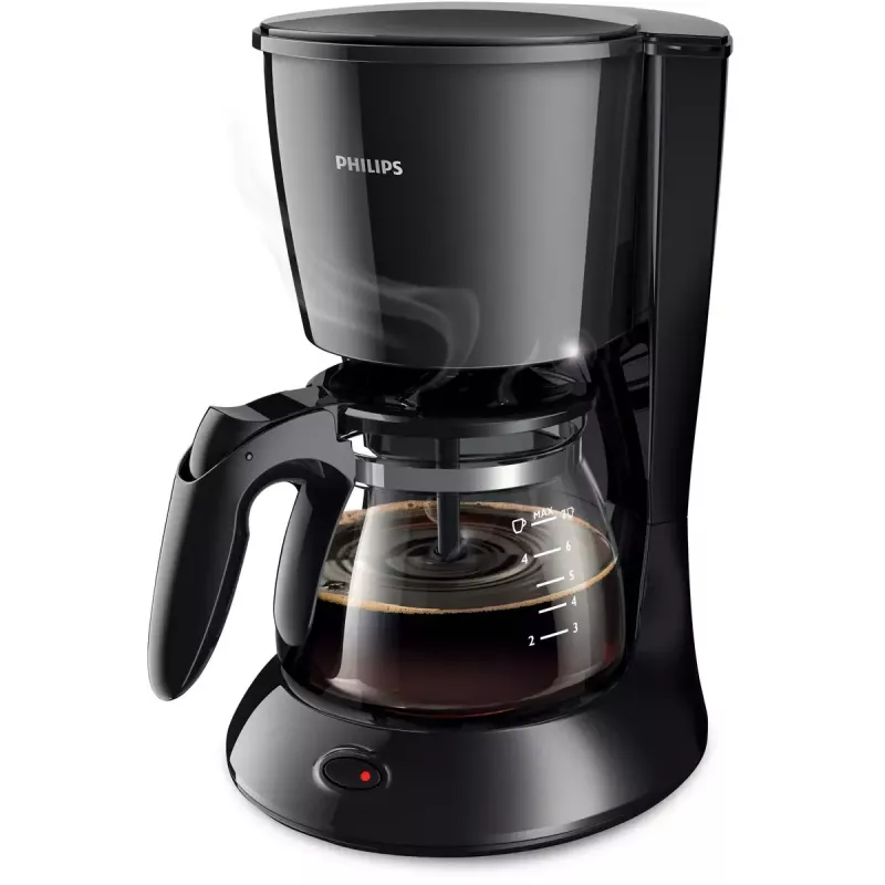 Tilkkahvikeitin Philips HD7432/20 — 750 W, 1,2 L valmistus (0,6 L paak), 7 tassi, must