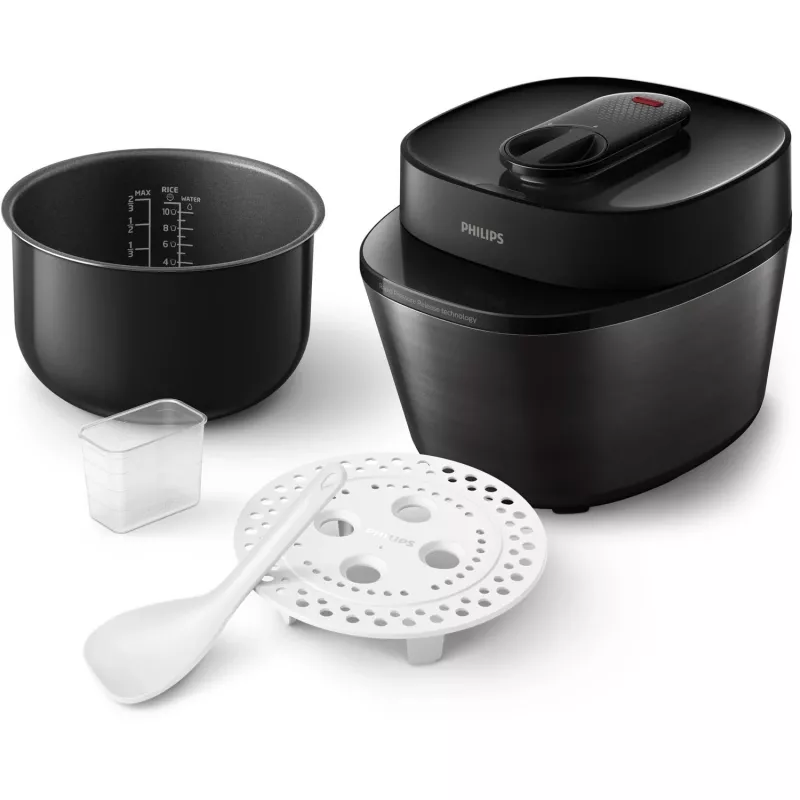 Elektriline kiirkeedukann Philips HD2151/40 — 5 L, 1000 W, 34 automaatprogrammi, must