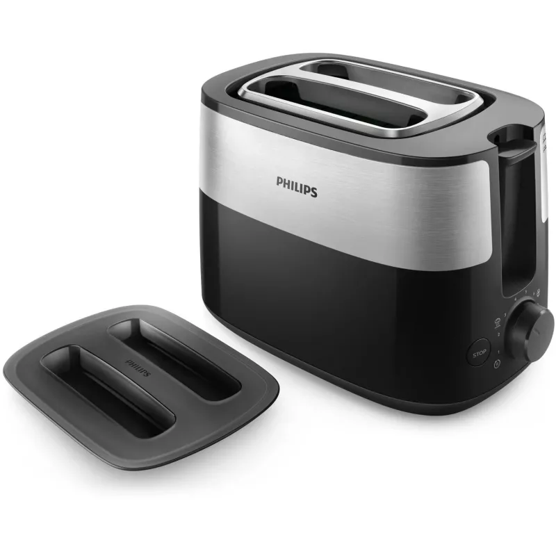 Philips Daily Collection HD2517/90 röster 8 2 viilu(t) 900 W Must, Hõbedane
