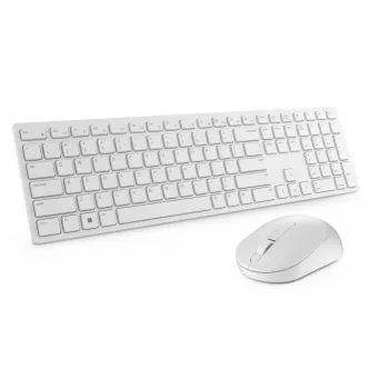 Klaviatuur ja hiir Dell KM5221W Pro juhtmeta komplekt valge 2,4 GHz