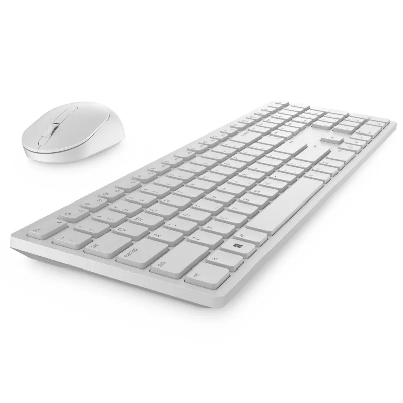 Klaviatuur ja hiir Dell KM5221W Pro juhtmeta komplekt valge 2,4 GHz