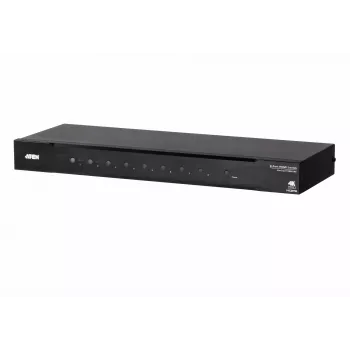ATEN 8 pordiline True 4K HDMI lüliti, HDMI, metall, must, 60 Hz, 3 m, 1920 x 1080 (HD 1080), 3840 x 2160, 4096 x 2160