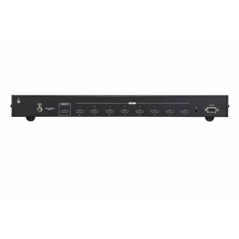 ATEN 8 pordiline True 4K HDMI lüliti, HDMI, metall, must, 60 Hz, 3 m, 1920 x 1080 (HD 1080), 3840 x 2160, 4096 x 2160