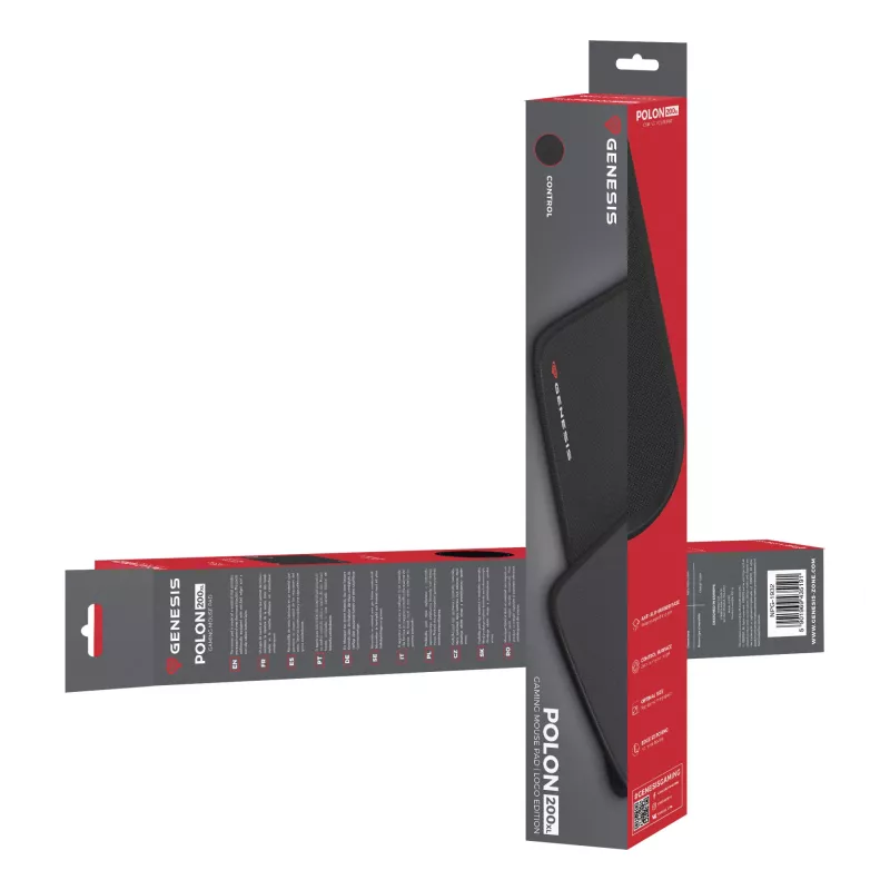 GENESIS Polon 200 XL mänguhiirematt Must